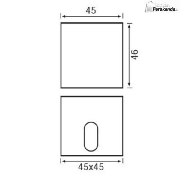 Jupiter LW388 2W Merdiven Kare Led Spot 3000k Günışığı